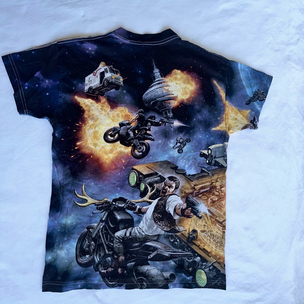 Vintage NYC Deth Killers T-Shirt rock and Roll Biker Goth Size Large